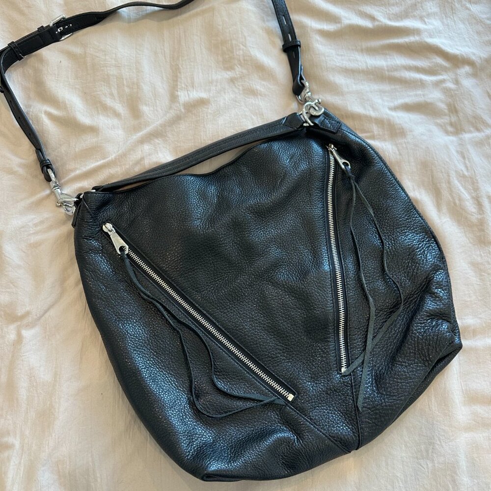 Rebecca Minkoff Black Moto Hobo Shoulder bag- includes dust bag